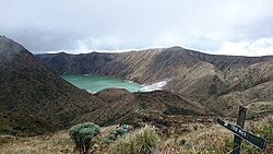 Panorámica de la laguna Verde