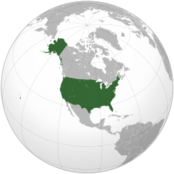 Representación gráfica de las fuerzas nucleares e instalaciones de Estados Unidos