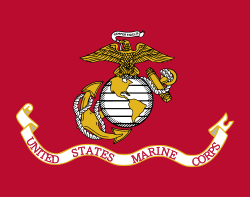 Representación heráldica y banderas del Cuerpo de Marines