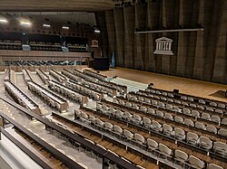 Sala de conferencias de la Unesco en París