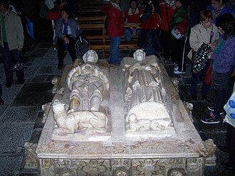 Sepulcro del Canciller Ayala y su esposa en Quejana