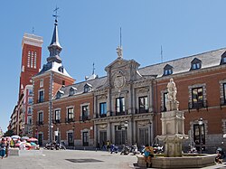 El Palacio de Santa Cruz, sede del Ministerio de Asuntos Exteriores y de Cooperación en Madrid