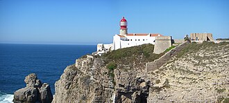 El cabo de San Vicente con su faro