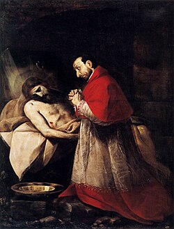 San Carlos Borromeo ante Cristo muerto