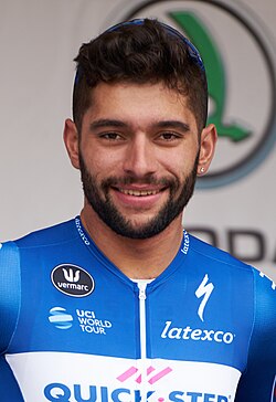 Fernando Gaviria compitiendo en el circuito profesional