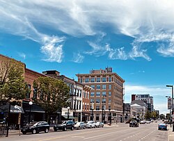 Vista del antiguo Capitolio de Iowa en Iowa City