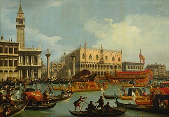 Vista del Palacio Ducal de Venecia, de Canaletto