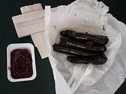Mustamakkara con mermelada