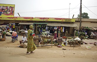 Vista del mercado de Ouando en Porto Novo