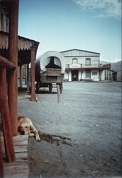Decorados cinematográficos en el desierto