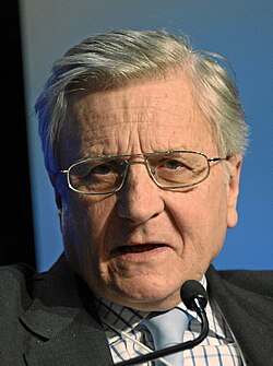 Jean-Claude Trichet durante una intervención pública en Davos en 2010.