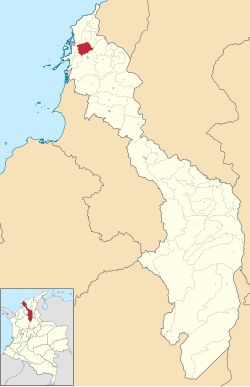 Localización de Turbaco dentro del departamento de Bolívar