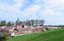 Vista panorámica de la ciudad de Binche