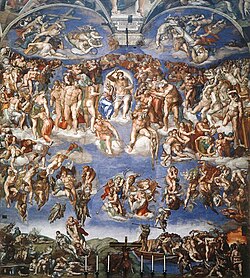 El Juicio final en la Capilla Sixtina por Miguel Angel