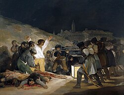Famosa pintura de Goya sobre los fusilamientos en la montaña del Príncipe Pío