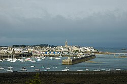 Vista general de la zona costera de Roscoff