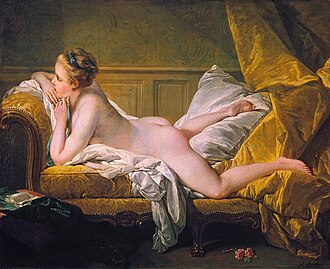 Pintura Muchacha tumbada de François Boucher