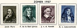 Serie de sellos neerlandeses de 1937