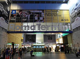 Fachada e instalaciones de la Estación Roma Termini