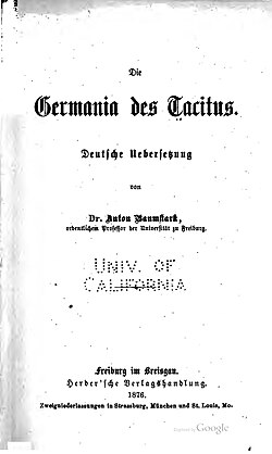 Edición alemana de Germania