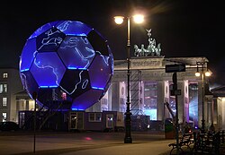 Puerta de Brandeburgo en Berlín, capital de Alemania y sede de la final del torneo