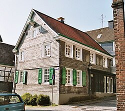 Lugar de nacimiento de Röntgen en Lennep