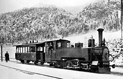 Un ferrocarril alemán en 1895