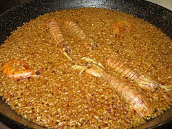 Plato de arrossejat marinero