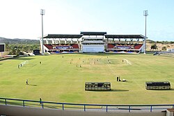 Estructura exterior del Estadio Sir Vivian Richards