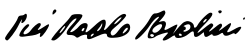 Firma de Pier Paolo Pasolini