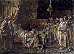 Óleo de los últimos momentos de Jaime I