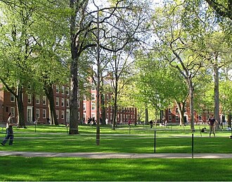 Emblema y representación visual relacionada con Harvard College