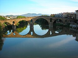 Puente románico en Puente la Reina