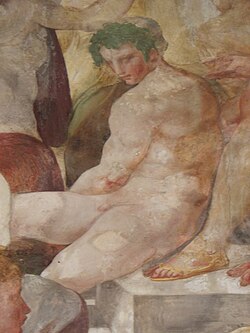 Pintura en el salón de baile o Salle de Bal en el Castillo de Fontainebleau