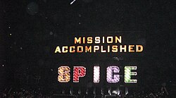 Logotipo oficial con la palabra Spice empleado durante la promoción de la banda.