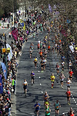 Participantes en el Maratón de Londres de 2013