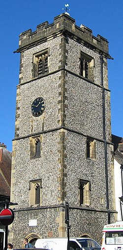 Torre del Reloj histórica en San Albano