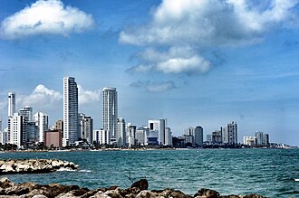 Vista general de Cartagena de Indias