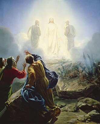 Representación artística de la Transfiguración de Jesús