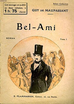 Portada histórica de la célebre novela Bel-Ami de Guy de Maupassant.