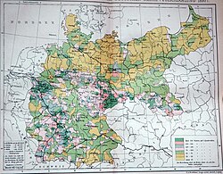 Mapa antiguo del Reich alemán