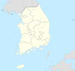 Mapa de localización de Jeonju en Corea del Sur