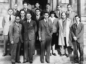 Fotografía histórica del equipo científico asociado al desarrollo del reactor Chicago Pile-1.
