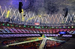 Presentación de los Juegos Olímpicos de Río de Janeiro 2016 durante la ceremonia de clausura.