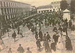 Reclutamiento en la Plaza de Bolívar