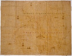 Mapa de los descubrimientos de Tasman de 1644