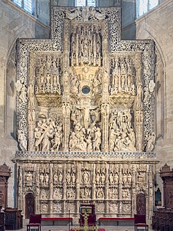 Altar mayor de alabastro obra de Damián Forment