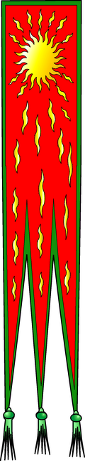 Representación de la Oriflama histórica