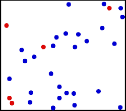 Simulación del movimiento molecular en un gas