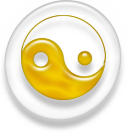 Taijitu, símbolo emblemático del taoísmo que representa la complementariedad del yin y el yang